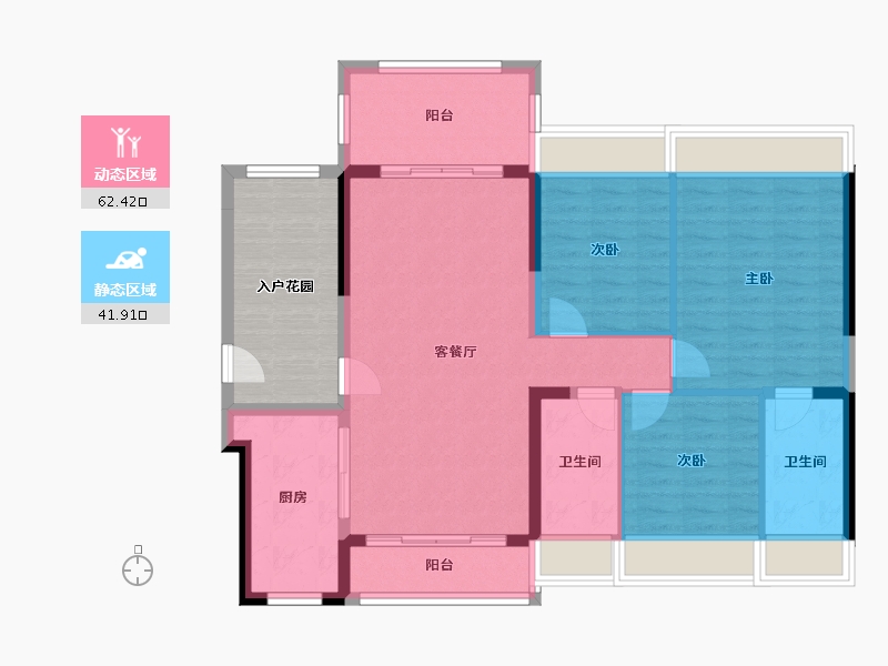 广东省-河源市-兴泰花园-104.00-户型库-动静分区