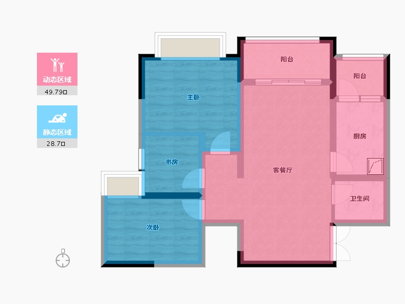 四川省-绵阳市-天正梓江之星-110.00-户型库-动静分区