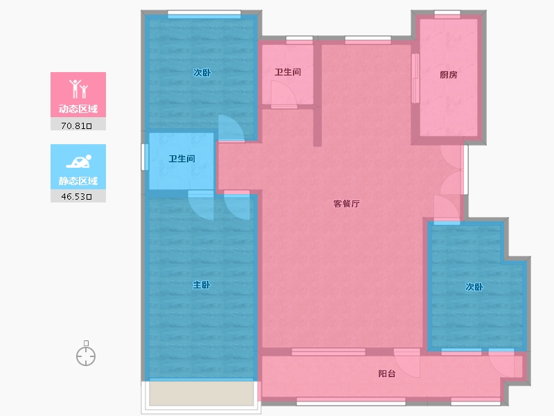 山东省-潍坊市-恒信 弥水春风-112.00-户型库-动静分区