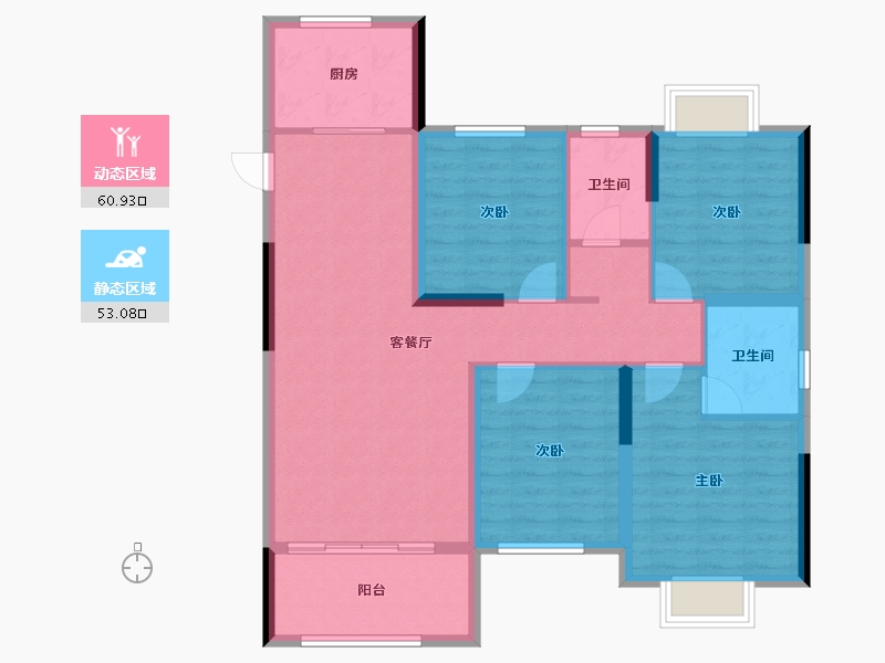 江西省-吉安市-桥南首府-102.48-户型库-动静分区