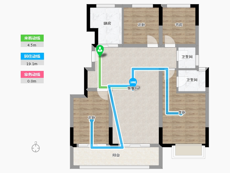 山东省-泰安市-西湖龙胤-88.01-户型库-动静线