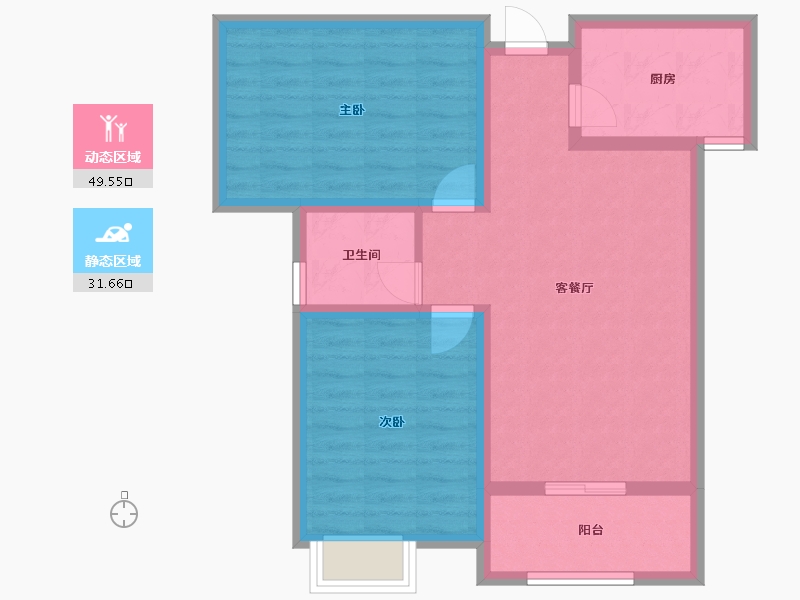 河南省-三门峡市-城明佳苑-72.22-户型库-动静分区