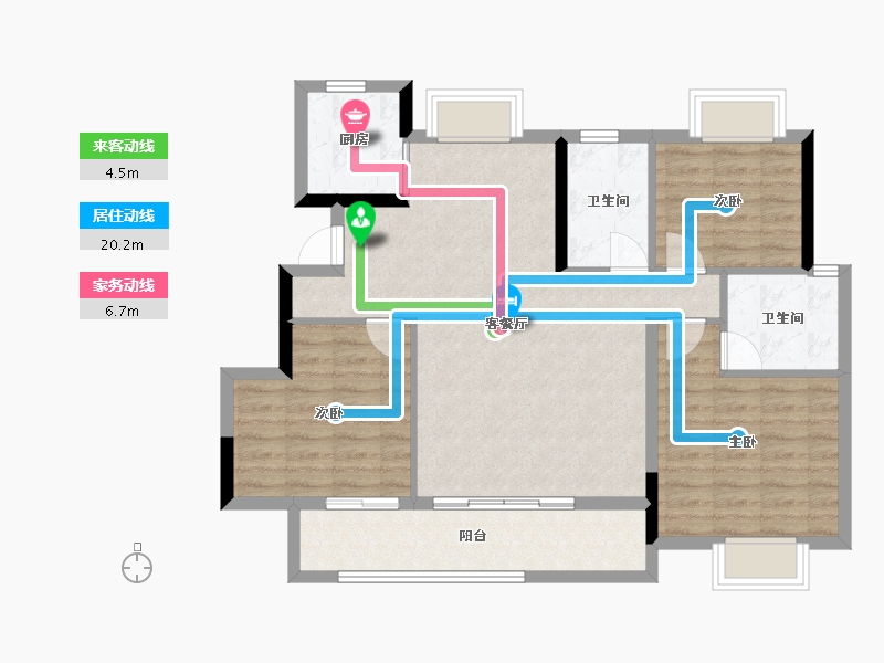 江西省-吉安市-泰和成功郡-92.26-户型库-动静线