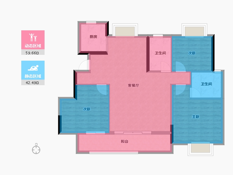 江西省-吉安市-泰和成功郡-92.26-户型库-动静分区