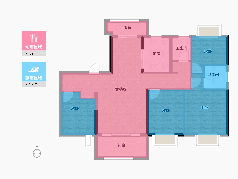 江西省-吉安市-尚城学府-87.34-户型库-动静分区