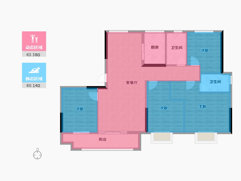 江西省-吉安市-永康未来城-112.12-户型库-动静分区