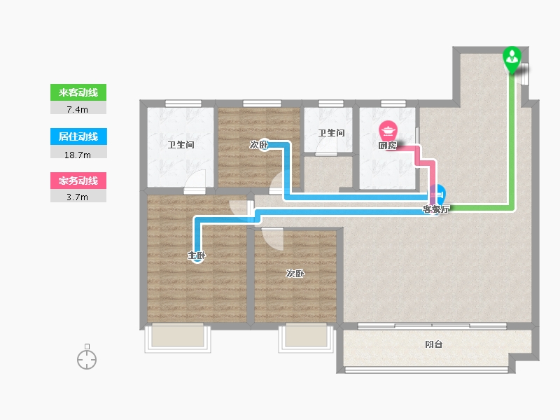 陕西省-榆林市-中南.东望府-116.14-户型库-动静线