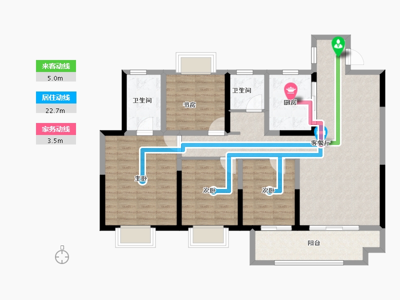 安徽省-蚌埠市-和顺国樾府-102.50-户型库-动静线