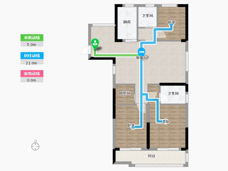 安徽省-蚌埠市-春江花月-94.40-户型库-动静线