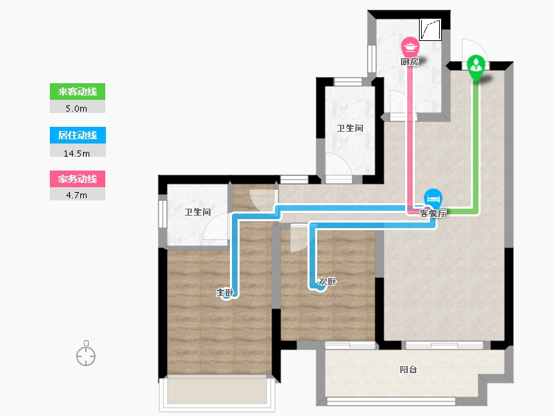 广西壮族自治区-玉林市-玉林城央时代-114.00-户型库-动静线