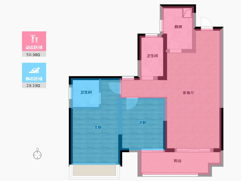 广西壮族自治区-玉林市-玉林城央时代-114.00-户型库-动静分区