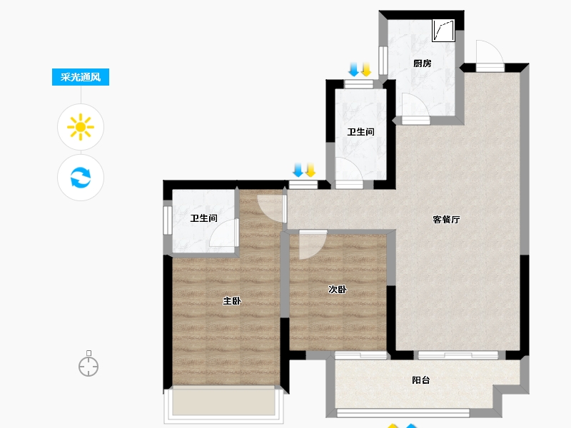 广西壮族自治区-玉林市-玉林城央时代-114.00-户型库-采光通风