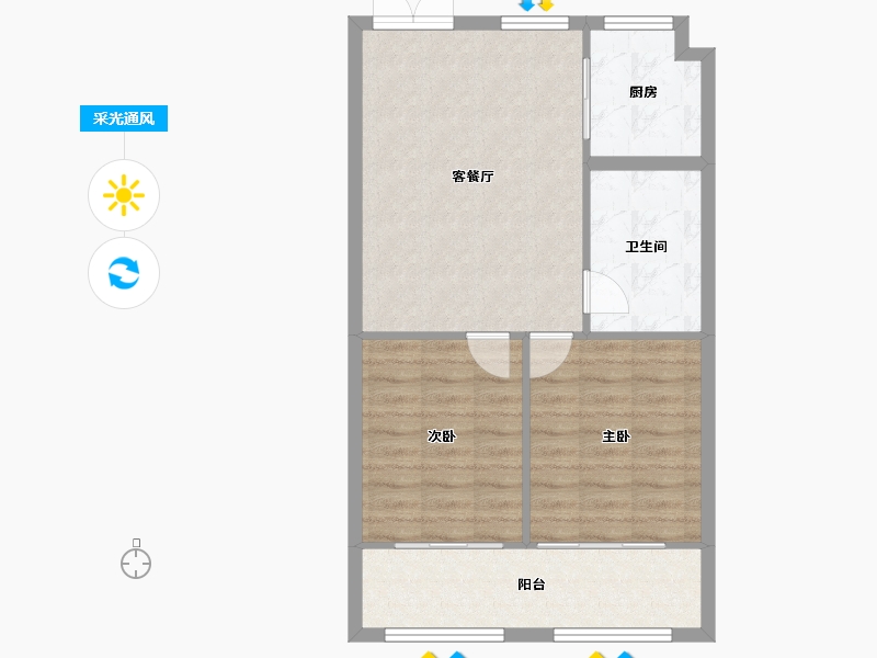 江苏省-扬州市-玖龙湖医养健康城-67.10-户型库-采光通风