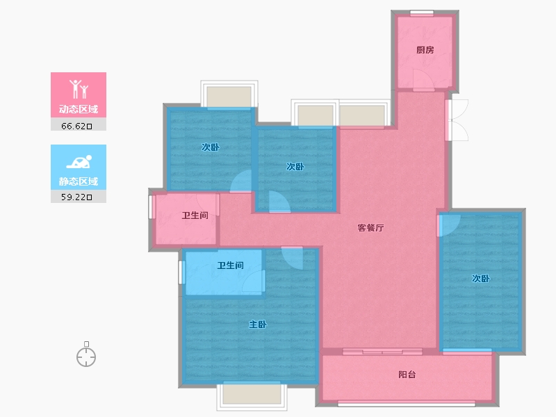 江西省-吉安市-滨江翡翠学府-113.13-户型库-动静分区