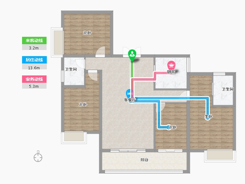 江西省-吉安市-滨江翡翠学府-115.25-户型库-动静线