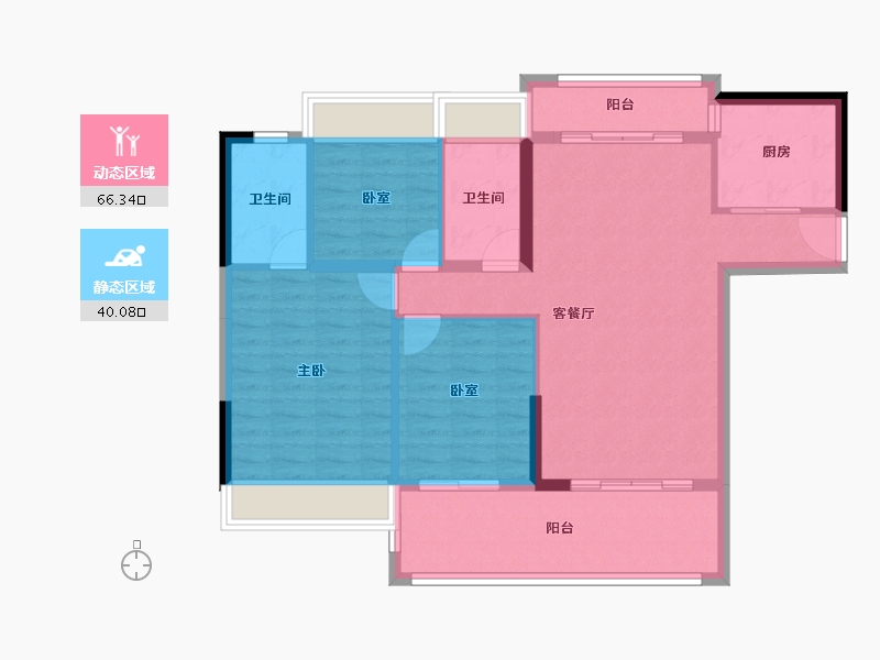 广东省-湛江市-致尚学府世家-96.27-户型库-动静分区