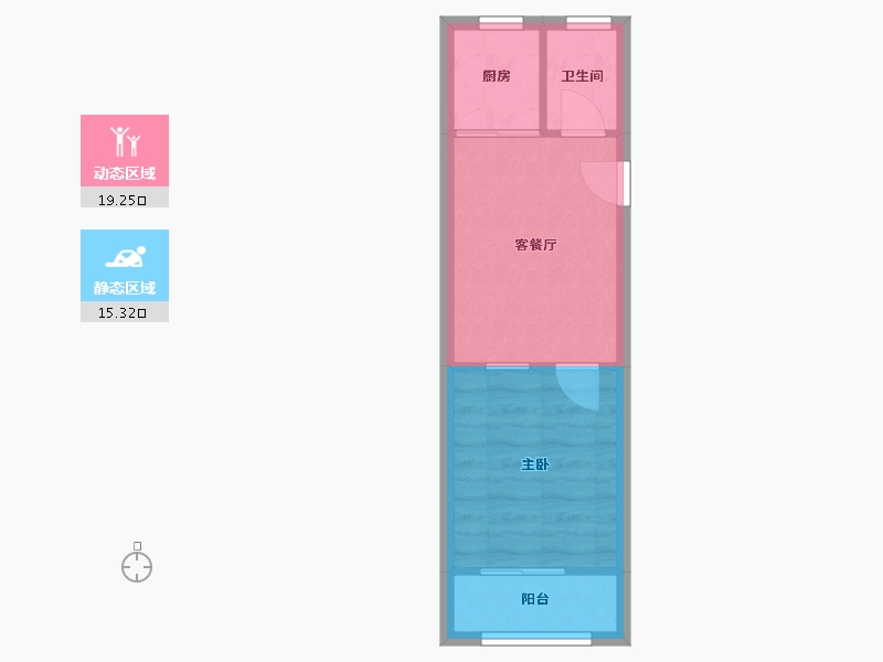 上海-上海市-国和一村-48.37-户型库-动静分区