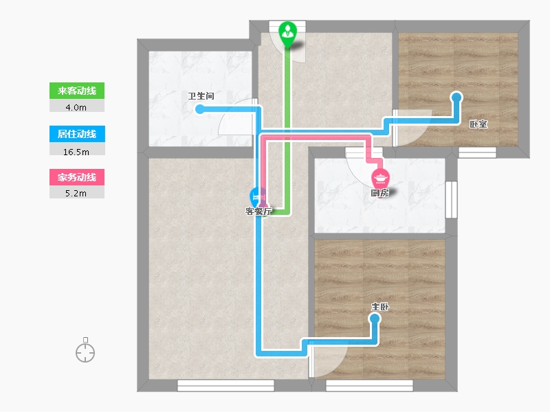 河北省-保定市-秦基壹号院-53.90-户型库-动静线