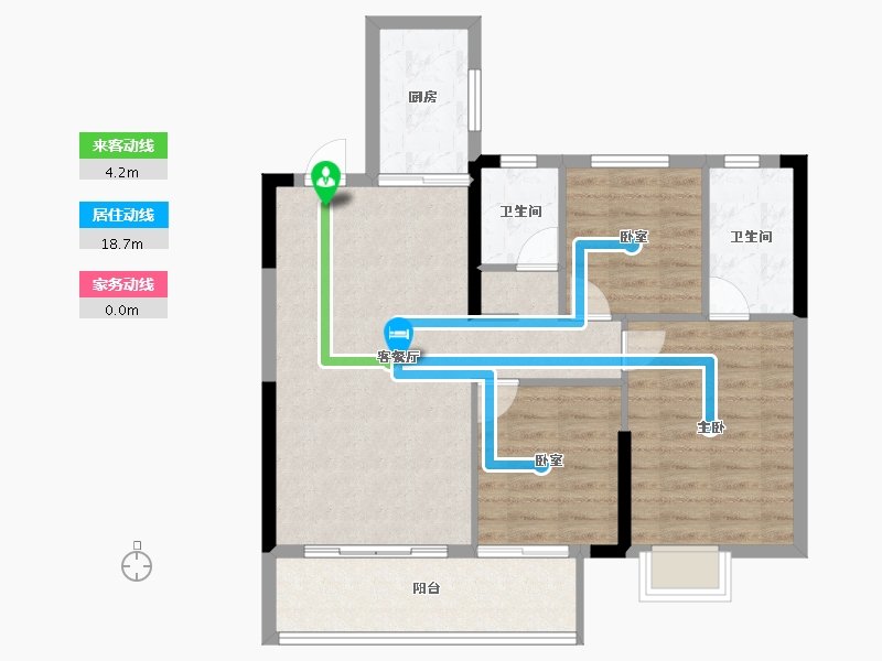 江西省-吉安市-浩城天樾-82.67-户型库-动静线