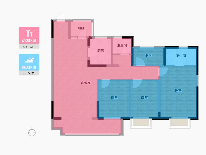 安徽省-蚌埠市-蚌埠淮上万达广场-110.40-户型库-动静分区