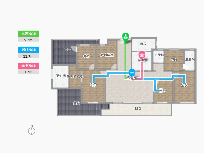 江西省-赣州市-嘉福·万达广场-184.00-户型库-动静线