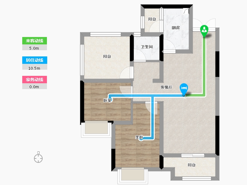 贵州省-贵阳市-宝能国际会展城-67.79-户型库-动静线