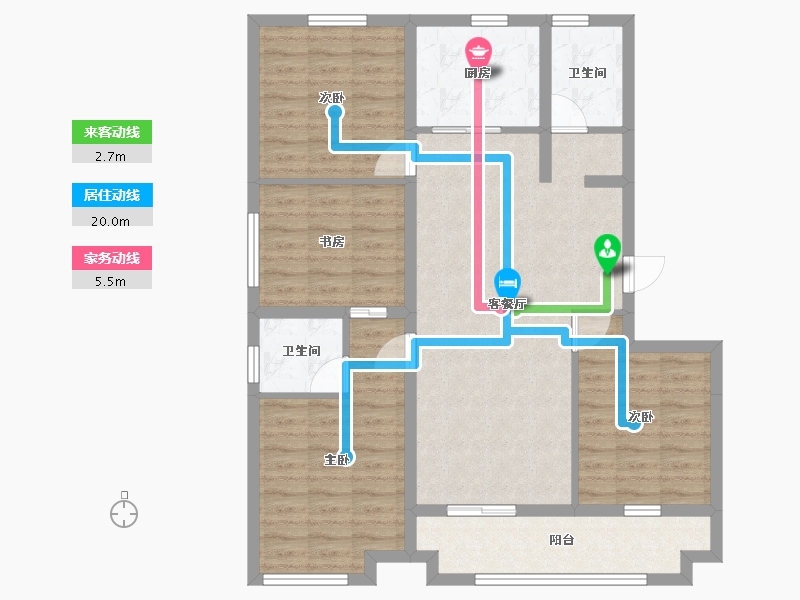 山东省-聊城市-安居龙泉府-110.00-户型库-动静线