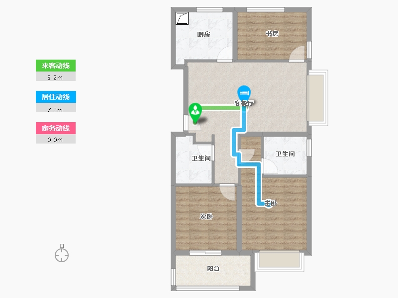 上海-上海市-保利·天汇-80.35-户型库-动静线