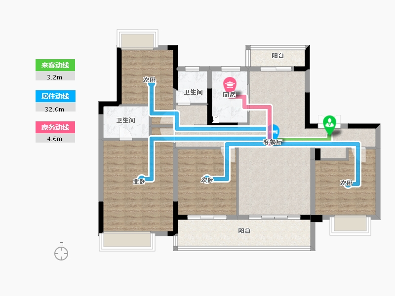 浙江省-杭州市-中粮·建发·祥云悦府-116.00-户型库-动静线