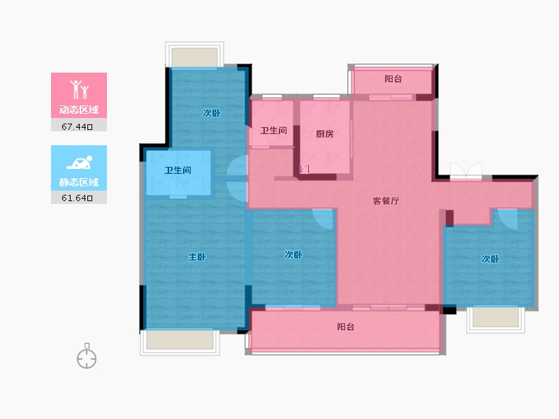 浙江省-杭州市-中粮·建发·祥云悦府-116.00-户型库-动静分区