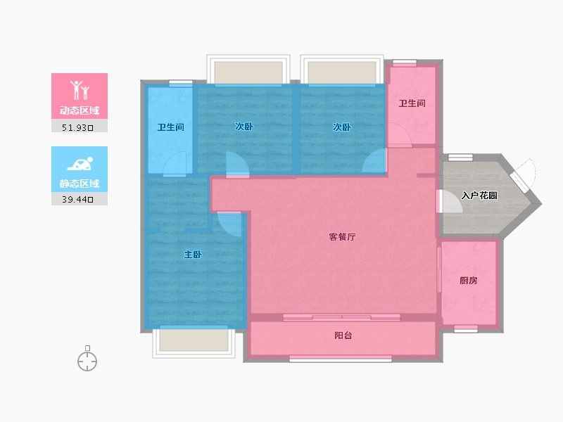 广东省-广州市-万科金域曦府-87.96-户型库-动静分区