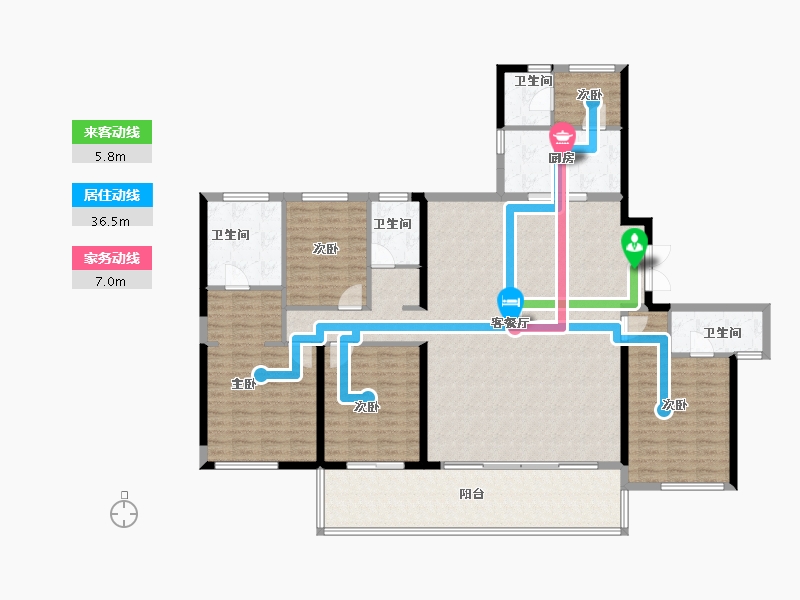 福建省-泉州市-泉州世茂城-172.32-户型库-动静线