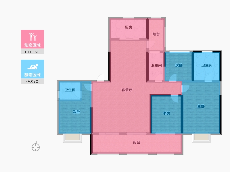 江苏省-常州市-常发珑玥-157.32-户型库-动静分区