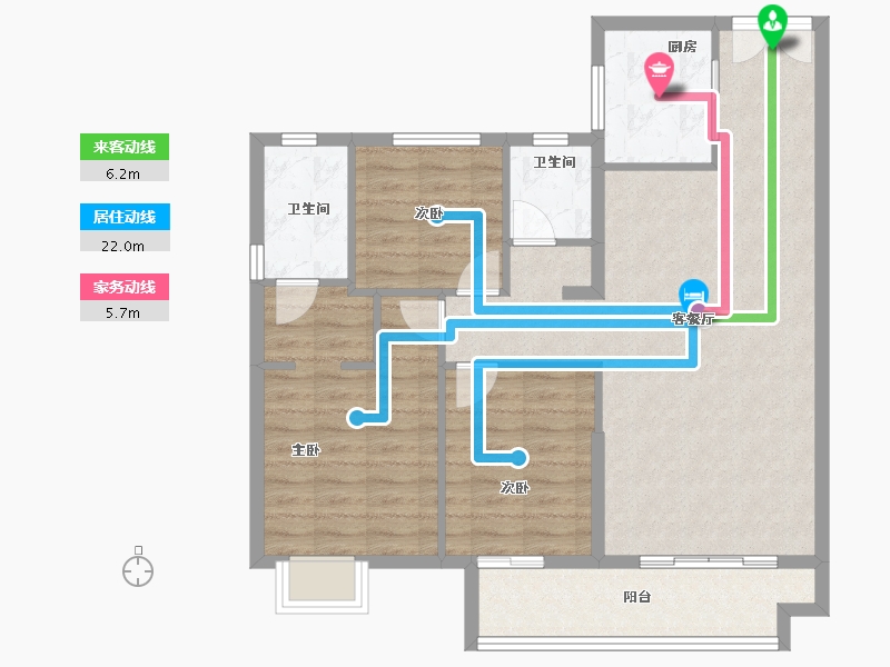 福建省-泉州市-惠安金龙华庭-91.41-户型库-动静线