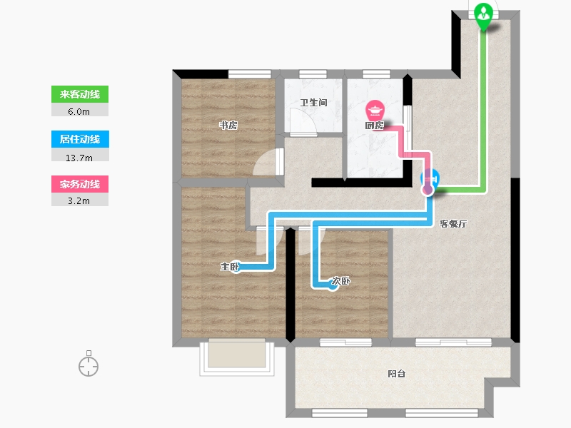 江苏省-常州市-常发珑玥-79.26-户型库-动静线