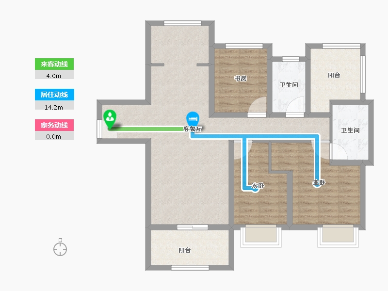 广东省-珠海市-高新宝龙城-92.57-户型库-动静线