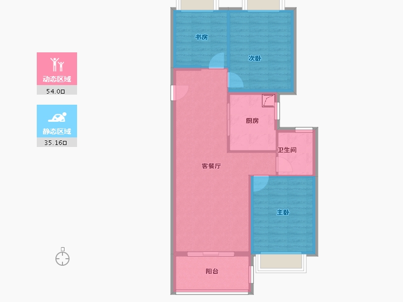 上海-上海市-保利·天汇-80.16-户型库-动静分区