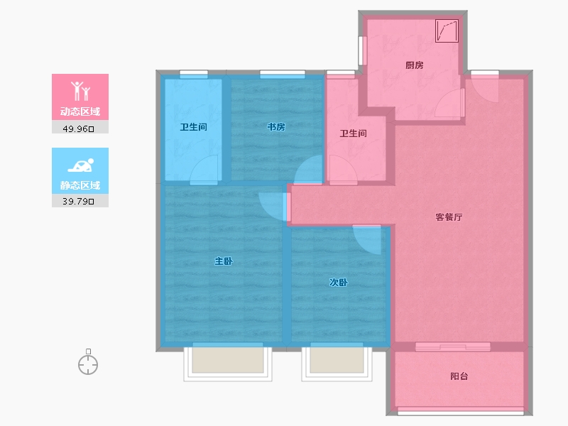 上海-上海市-保利·天汇-79.57-户型库-动静分区