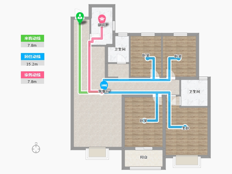 山东省-滨州市-天悦学府-115.21-户型库-动静线