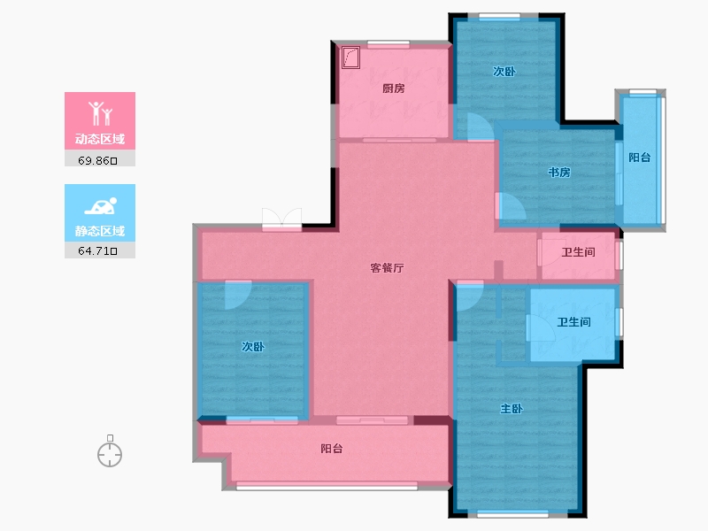 江苏省-常州市-随园金麟府-120.00-户型库-动静分区