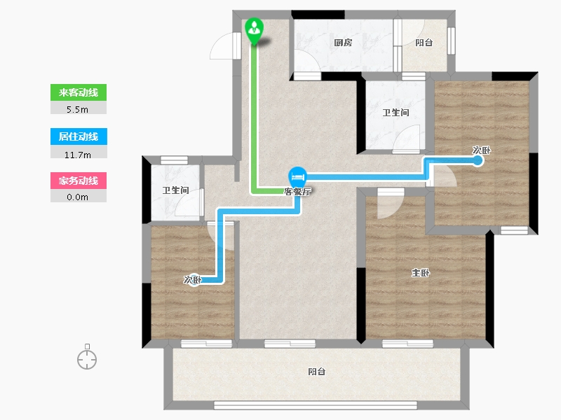 贵州省-贵阳市-宝能国际会展城-92.68-户型库-动静线