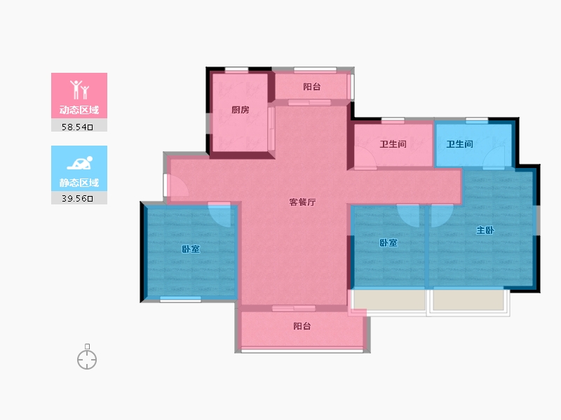 广东省-广州市-广州融创文旅城-87.20-户型库-动静分区