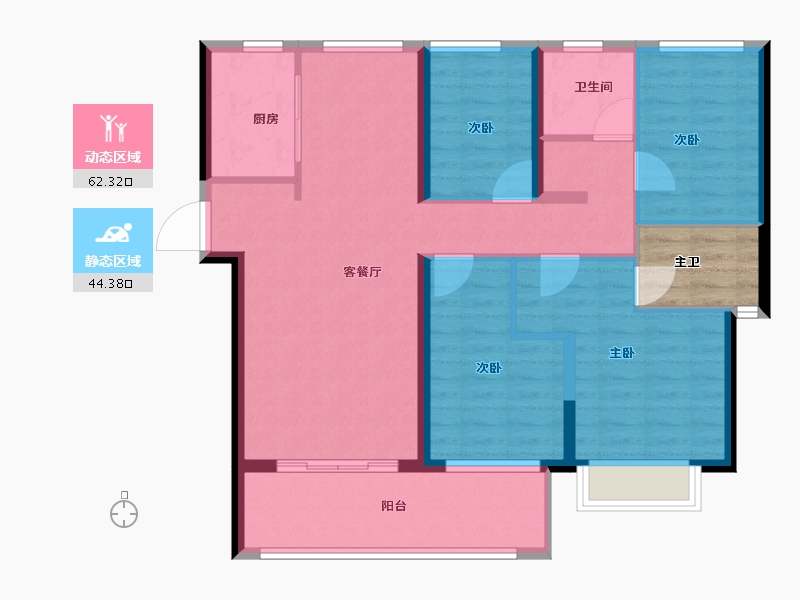 福建省-泉州市-海西世茂城-100.00-户型库-动静分区