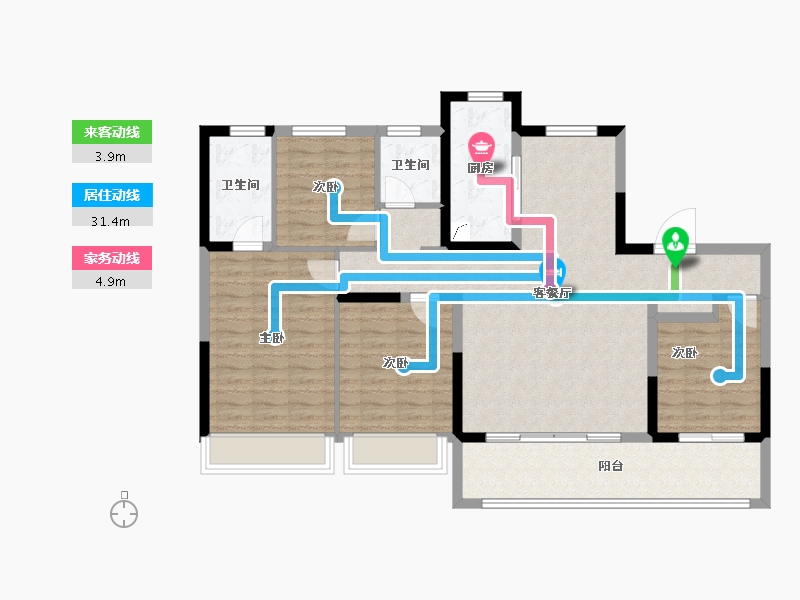 江苏省-常州市-保利和光晨樾-112.00-户型库-动静线