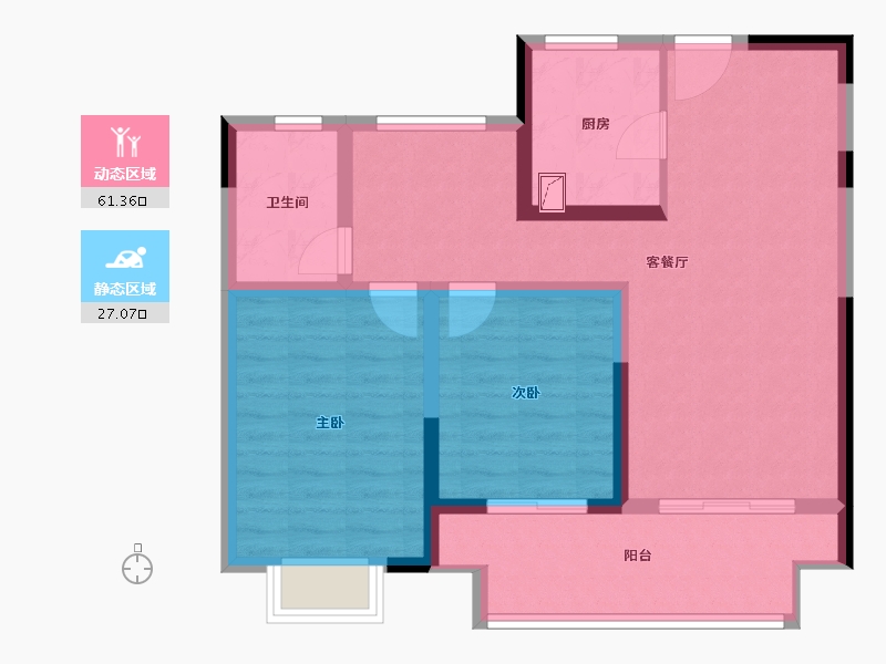 江苏省-常州市-五星星韵城-78.53-户型库-动静分区