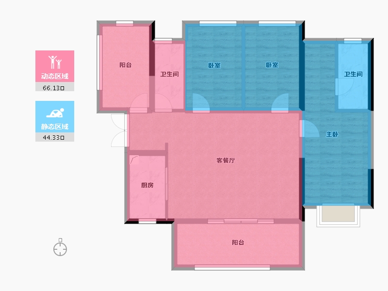 贵州省-贵阳市-宝能国际会展城-99.20-户型库-动静分区