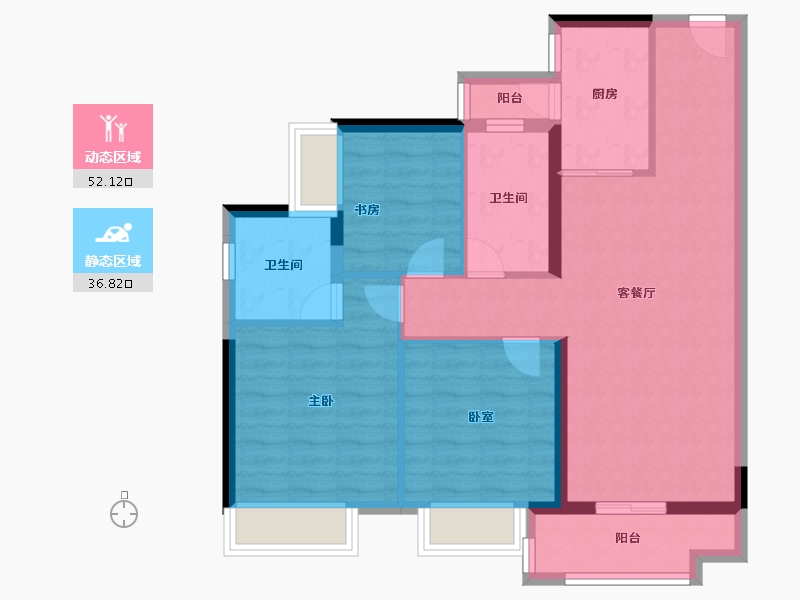 广东省-广州市-广州融创文旅城-79.20-户型库-动静分区