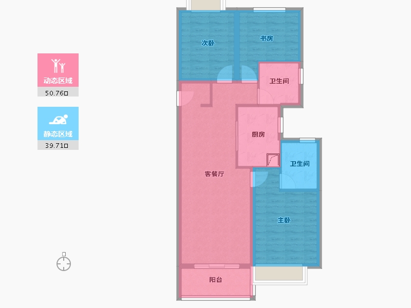 上海-上海市-保利·天汇-80.53-户型库-动静分区