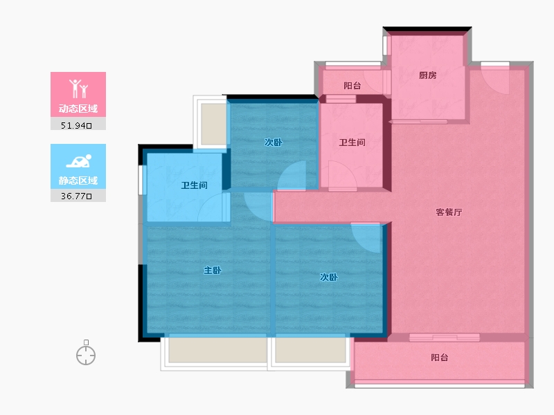 广东省-广州市-广州融创文旅城-79.20-户型库-动静分区