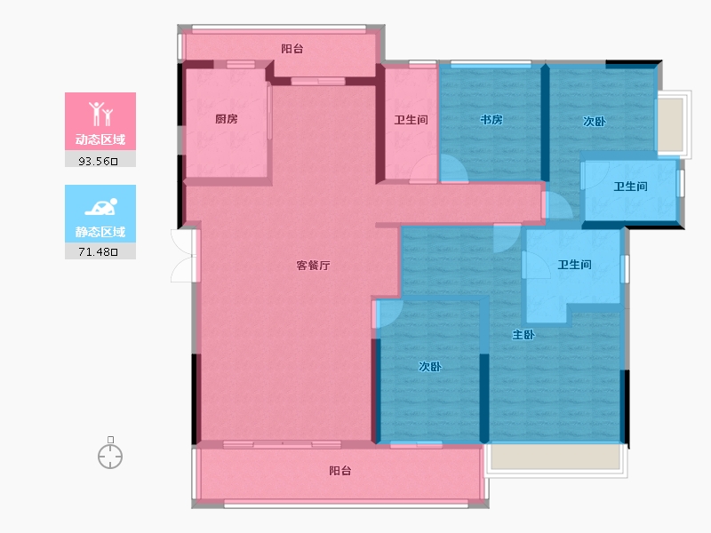 广东省-广州市-广州融创文旅城-148.80-户型库-动静分区